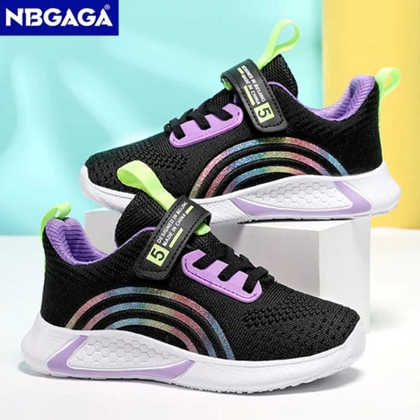 Cute Girls Casual Shoes Breathable Mesh Sneakers Student Kids Fashion Sport Shoes Childrens Tenis Running 260611