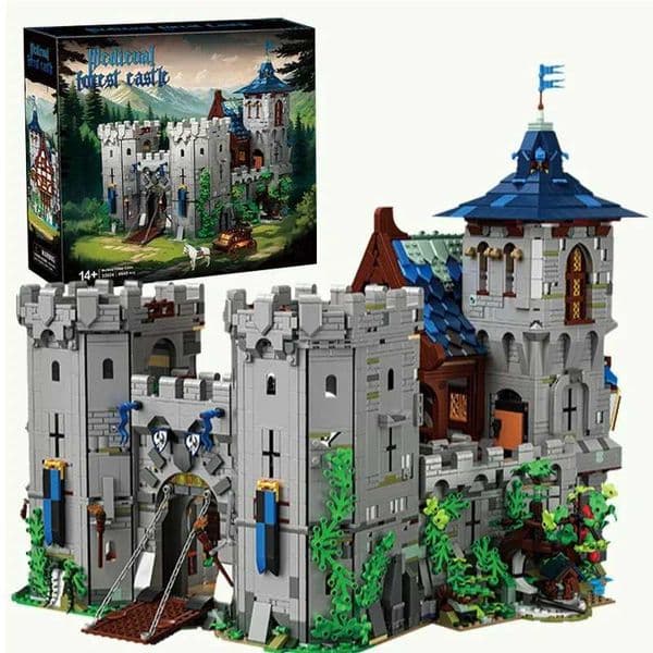 6640PCS Medieval Jungle Castle Building Blocks Forest Castle Model Bricks Desktop Decoration DIY Toys For Kids Holiday Gifts L260612