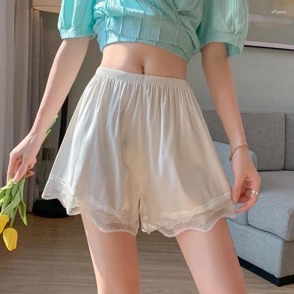Women's Panties Lace Anti Exposure Safety Shorts For Women Summer Thin Breathable Sleep No Roll Hem Home Outwear