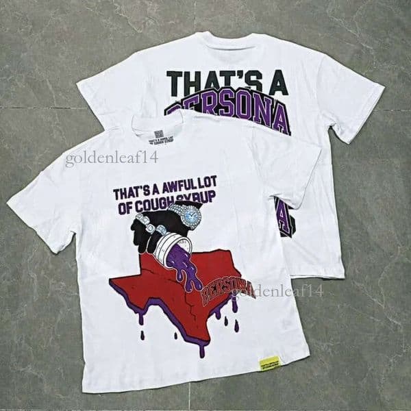 AAAAA shirt thats a awful lotta cought sryup shirt designer men t shirt street shirts graphic tee Hipster Fabric Printing Hip Hop Tee cough syrup shirts b9d