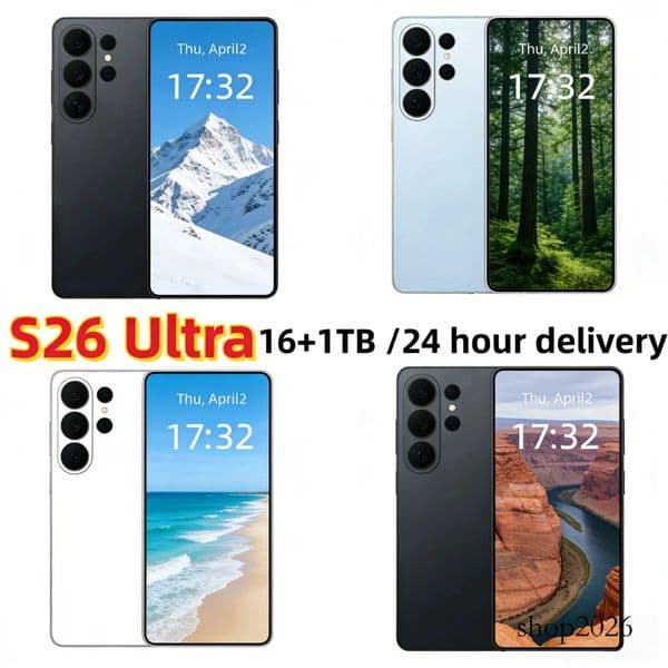 S26 Ultra Flagship 5G Smartphone 7 3 Inch QHD+ Screen 8000mAh Super Battery Snapdragon 8 Elite Processor 72MP+108MP Camera Android 15 OS