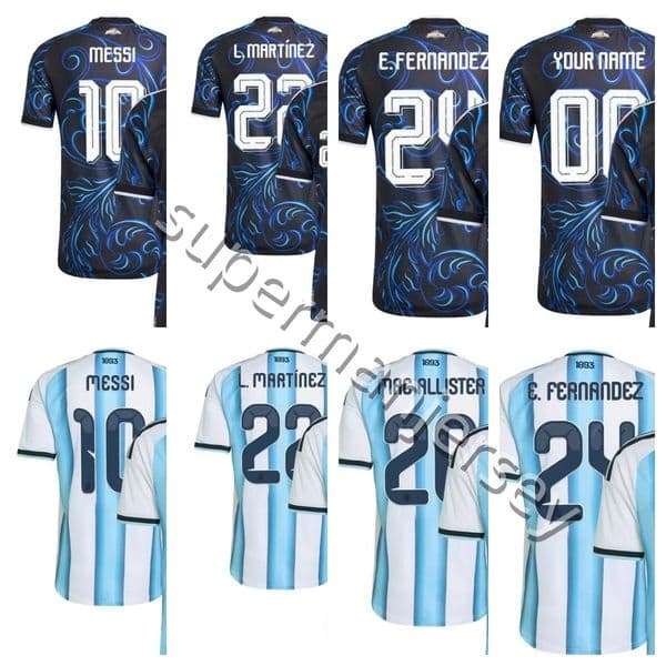 2026 Argentina soccer Jerseys Football 2026 World Cup Lionel Messi De Paul Lautaro Martinez 22 Julian Alvarez 9 Enzo Fernandez 24 Mac Allister 20 s-4xl