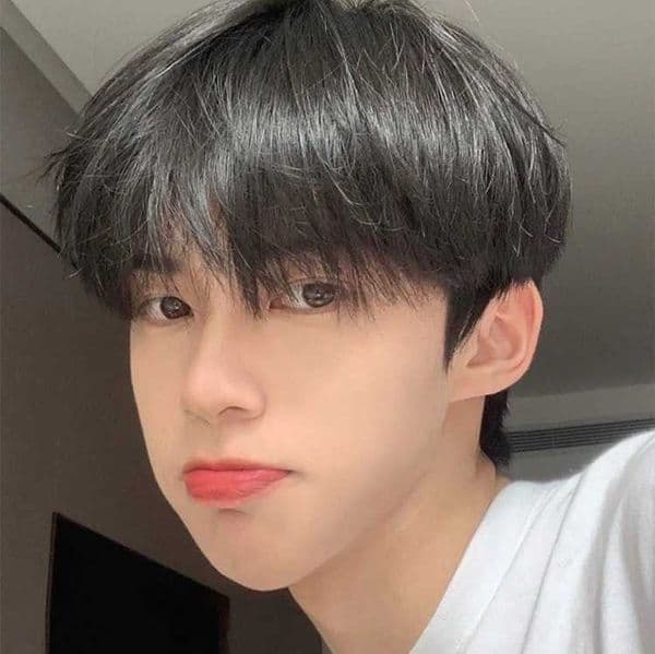 Mens wig with bangs short hair voluminous with scalp full head cover short voluminous hair L260612