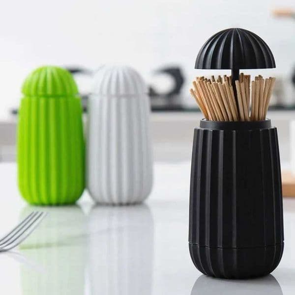 wholesale Creative Cactus Automatic Toothpick Box Convenient Storage Toothpick Holder Simple Dining Table Hand-pressed Home Decoration L260610