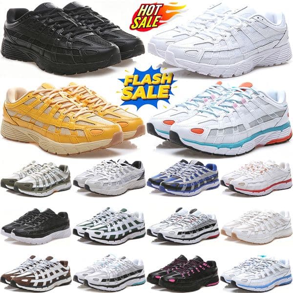 designer running shoes p6000 mens sneakers woman p-6000 trainers platform Metallic Silver White Sail Triple Black Casual New Style of jogging walking shoe with box