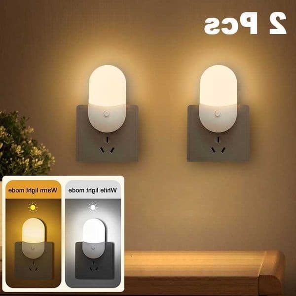 Night LED 2PC Lamp Bedside Mini Table Light EU US Plug Eye Protection Kids Use For Bedroom Living Room Baby Feeding Night Light M260612
