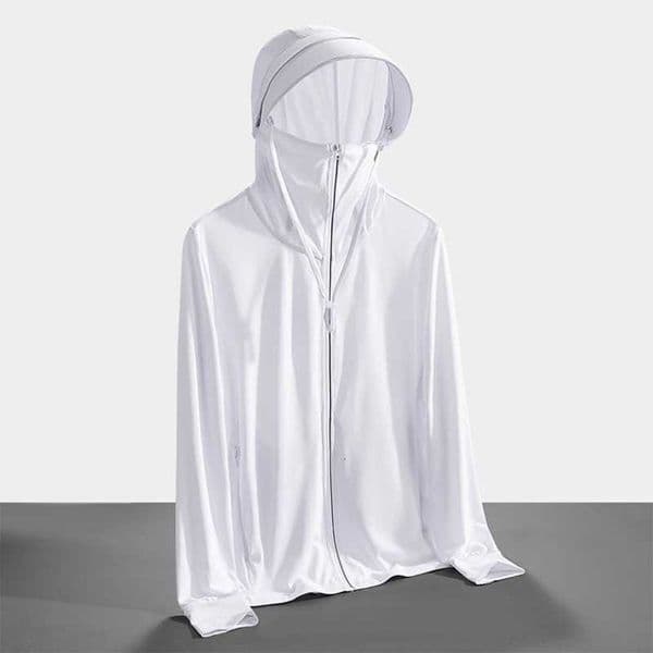 hooded Mens fashionable and womens casual breathable outdoor summer anti UV ice silk fishing professional sunscreen clothing M260612