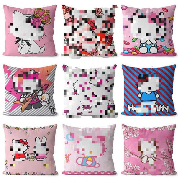 Decorative sofa pillow, lumbar square short-pile cushion, European and American fashion light luxury product