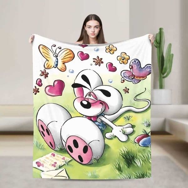 Cartoon Diddl 8 Blanket Quty Super Soft Throw Blanket Winter Airplane Travel Living Room Fluffy Bedspread D260616