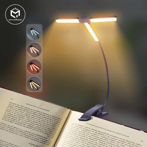 Book 51 LED Eye Protection Light Usb Rechargeable Reading Light Bedroom Charing Clip Reading Lamp Portable Book Lamp Night Light M260613