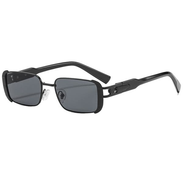 Fashion Metal Frame Sun Glasses Retro Small Rectangle UV400 Shades Sunglasses