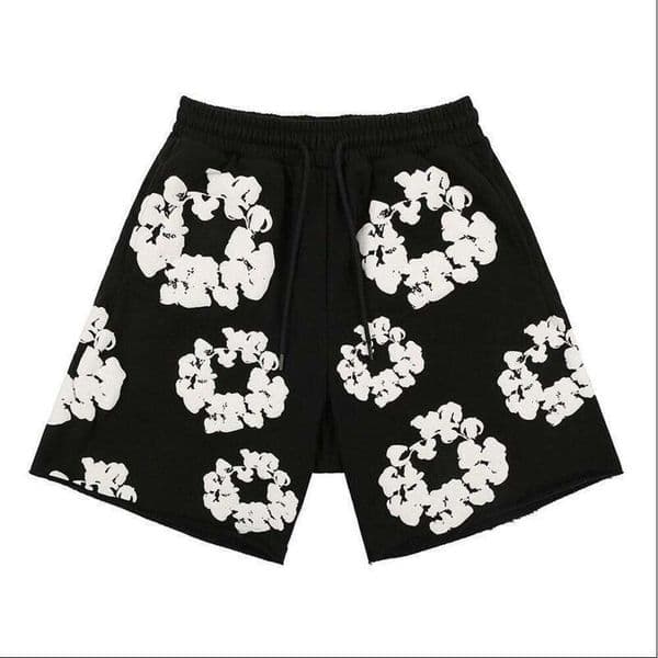 Denim Teae Shorts Men Women Sports Shorts Swim Trunks Surfing Shorts Quick Drying Jogging Shorts Beach Swim Denimi Tearsshortw Kapok Puff Flower Shorts 6F9