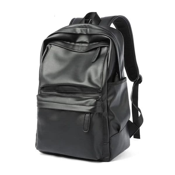 Men Backpack Pu Leather Fashion Waterproof Travel Bag Casual 14 inch laptop backpack 260613