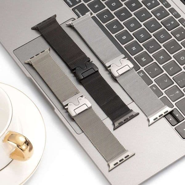 Suitable for Apple Watch strap, iWatch Milanese loop buckle stainless steel Ultra3 watch strap