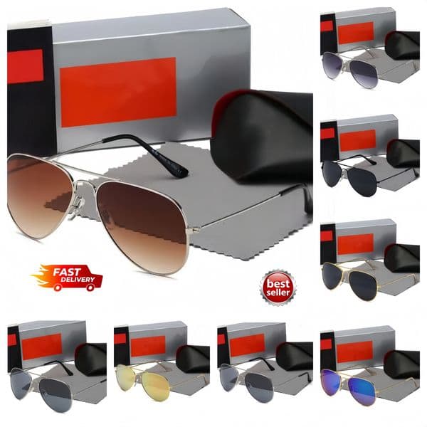 2027 Hot Outdoor Men Rao Baa Sunglasses Classic Brand Retro Sunglasses Luxury Designer Eyewear Rayban Ron Metal Frame Designers Sun Glasses Woman