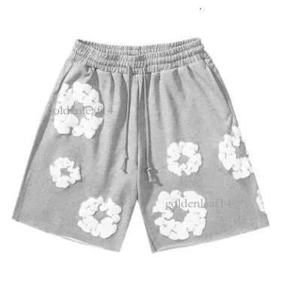 2026 Summer Beach Pants Casual Harajuku Y2 American Kapok 3D Printed Flower Shorts Vacation Outdoors Kids Men denimly tearness shorts 8a0