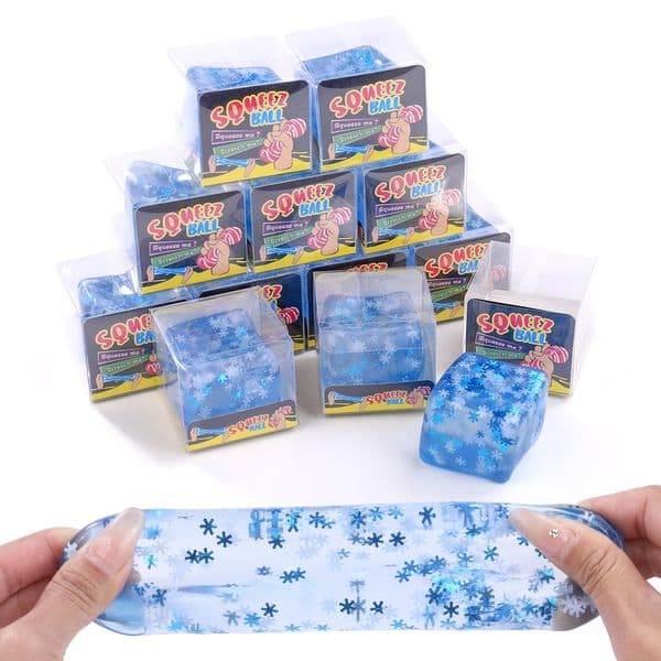 In Stock Maltose Snowflake Cube Squeeze Decompression Ball Stretch Slow Rebound Soft Squishy Kids Relief Stress Toys By Sea