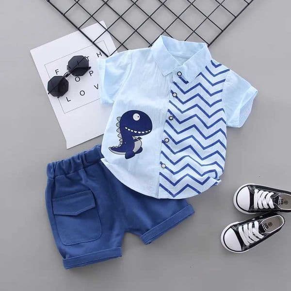New Fashion Summer Baby Clothes For Boys Children Cartoon Shirt Shorts 2pcs/Sets Kids Clothing Toddler Casual Cotton TracksuitsT260613