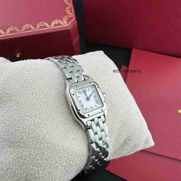 Top quality panthere watch womens watch super clone watches mens watch swiss quartz movement steel strap sapphire glass 22mm with box 3X7L