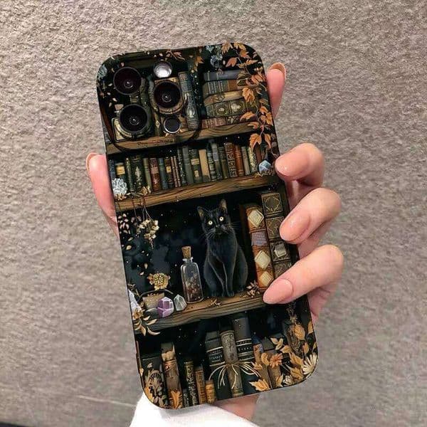 14C 13C 12C Case Butterfly Cat Bookshelf Design Cover For Redmi Note 14 13 12 Pro Plus 5G 12S 11 10 Funda 26Y0601