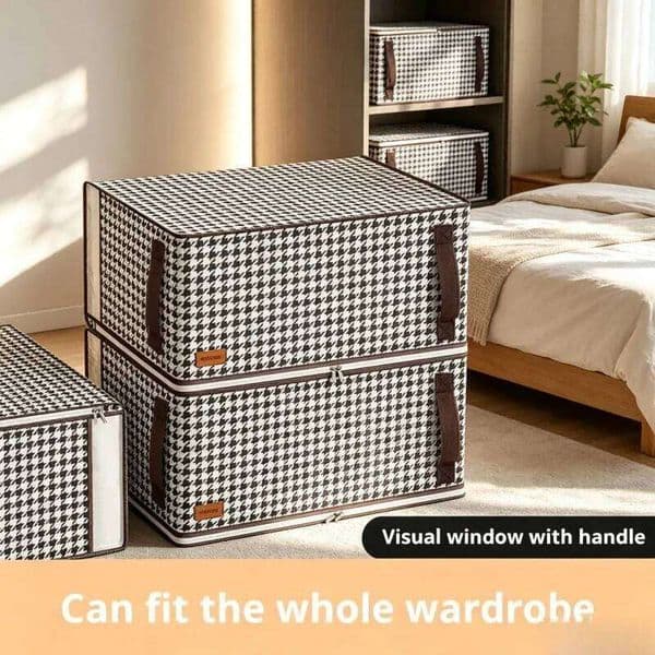 Thickened Non-woven Quilt Storage Bag, High-capacity Clothes Organizer for Household, Clothing Packaging & Luggage Bag