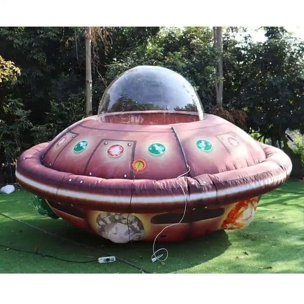 Free delivery Custom Giant Inflatable UFO Air Balloon Inflatable Flying Saucer UFO Spaceship For Event Advertising thumbnail 2