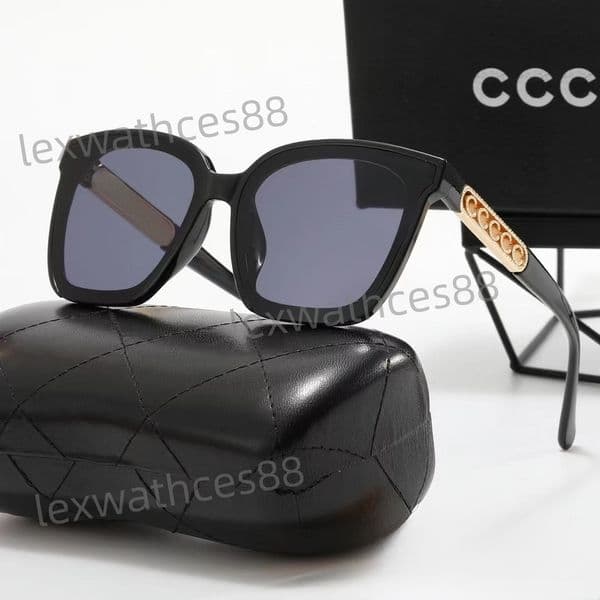 2026 luxury elegant chnelly Sunglasses shopping chnelly Sunglasses Scenes Oversized Square Sunglasses With UV400 CC Sun Glasses Style For Women