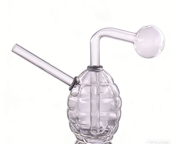 Wholesale Grenade Glass Oil burner Bong Perc Thick Heady Water Tobacco Pipe Smoking Bubbler Shisha Hookah