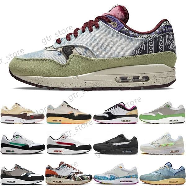 2026 mens running shoes 1 87 Saturn Gold Cactus Jack Ironstone Mystic Dates Crepe Hemp Blueprint sneakers men women outdoor sports trainers walking jogging G14