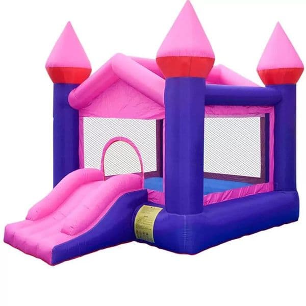 Free delivery Kids Inflatable Bounce House Oxford Mini Bouncy Castles With Slide Yard Jumper Bouncer Outdoor games Indoor And Blower with blower