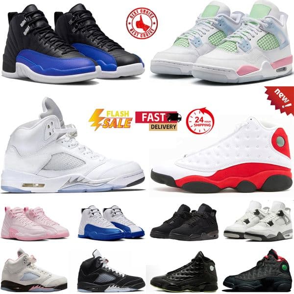 2026 with 4s 5s 11s 12s 13s mens basketball shoes 4 Valentines Day 5 Wolf Grey White Metallic 11 University Blue 13 Chicago men women trainers sports sneakers