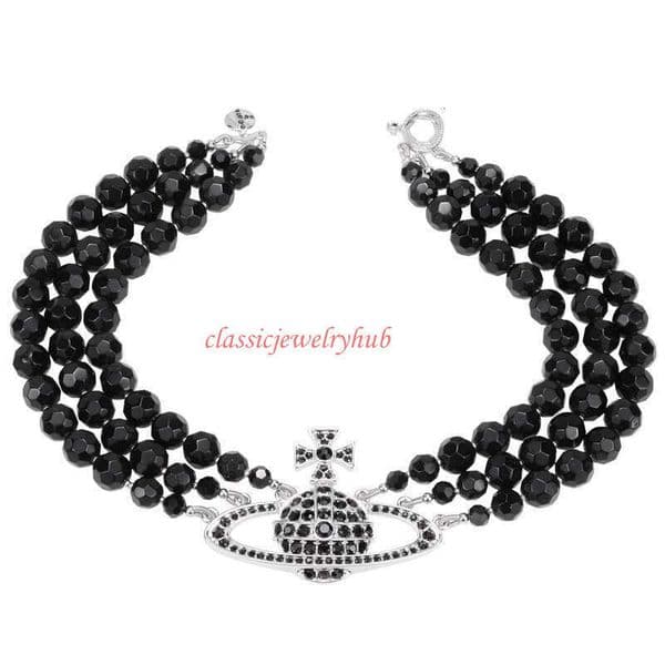 vivienneliness west wood jewelry necklace three-layer full-diamond Saturn light-luxury versatile celebrity collarbone necklace