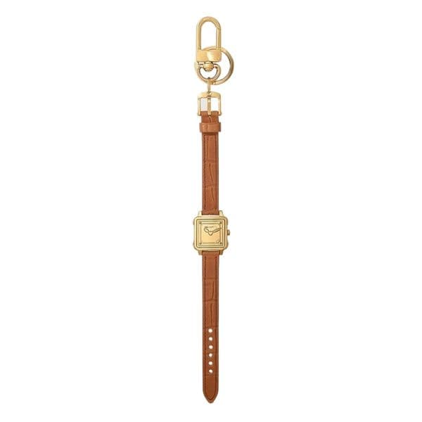 Luxury Designer Watch Shaped Keychain Leather Key Ring for Women Men Premium Alloy Bag Charm Bag Pendant Multifunctional Car Key Holder Fashion Gift