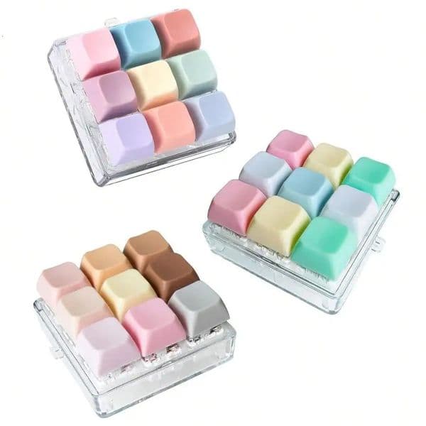 1 Pc Keyboard Fidget Toy Clicker Keychain Button Gifts For Adults To Relieve Stress And Pass Time 260615