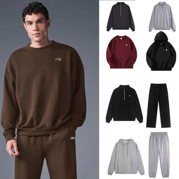 New yoga hoodie Yoga Aloism set jacket Sweat pant 3D Relaxed-fit Sport Aloism Lantern Pant men Jogger Aloism women clothes men sweatshirt O06150