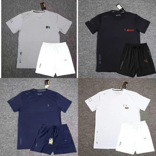 2026 New tracksuits tech set designer tracksuit shirts shorts mens fitness suit print quick drying t shirt jogg Asian