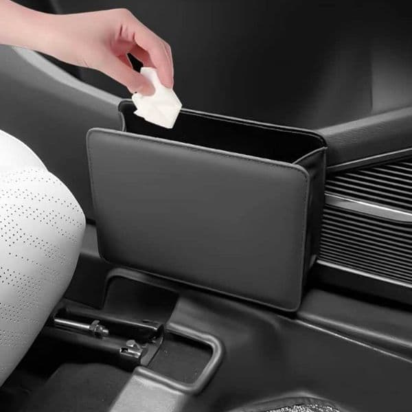 Trash Can Car Door Car Storage Box Foldable Seat Back Hanging Storage Bag Storage Box Car Interior Products C260615