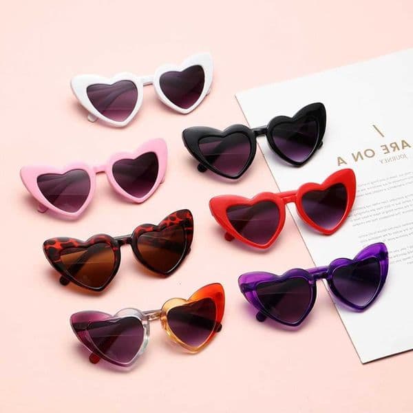 Heart Kids Sunglasses Boy Girls Shaped Sun Glasses Trendy All-Match Baby Sunglasses Children Fashion Shade Eyewear Oculos De Sol C260615