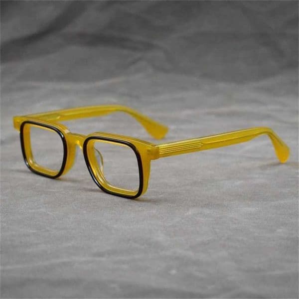 Unique Double-ring Composite Material Eyeglasses Square Frame Full-frame Unisex Suitable For Prescription Lenses Luxury eyewear Store