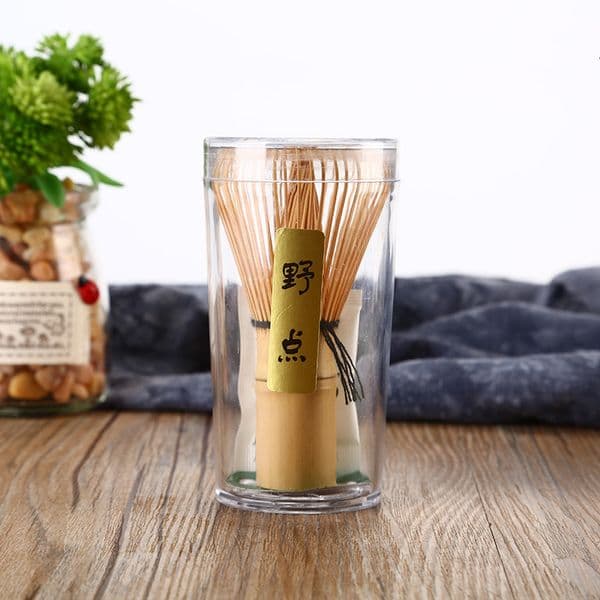 Semi-handmade bamboo chasen, 100-prong pure bamboo tea whisk, tea art supplies woven from segmented bamboo strips for tea ceremony