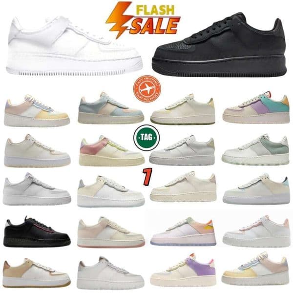 Designer Nikkee Shoes One af1s Casual Running Sneakers Classic 1 Triple White Black Red Wheat Panda Utility Starstruck White Ice Outdoor Sports Runners 1s Mens