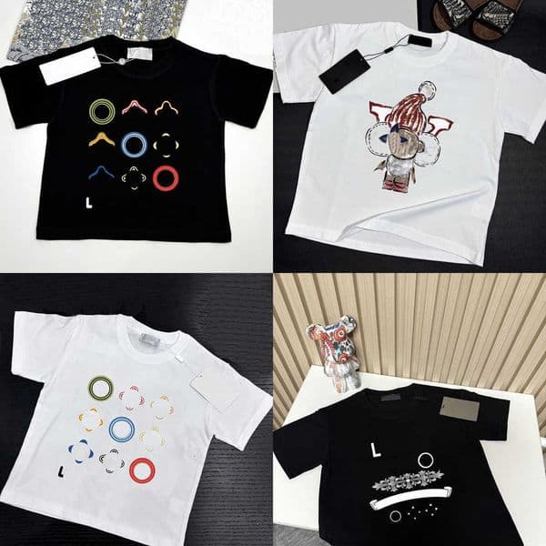 Clothes Kids Designer Boys T-shirt Fashionable Toddler Tee Tops Summer Short Sleeve Clothes Children T Shirts Baby Kids Letter Printed Clothing PYD2604176 Y260616