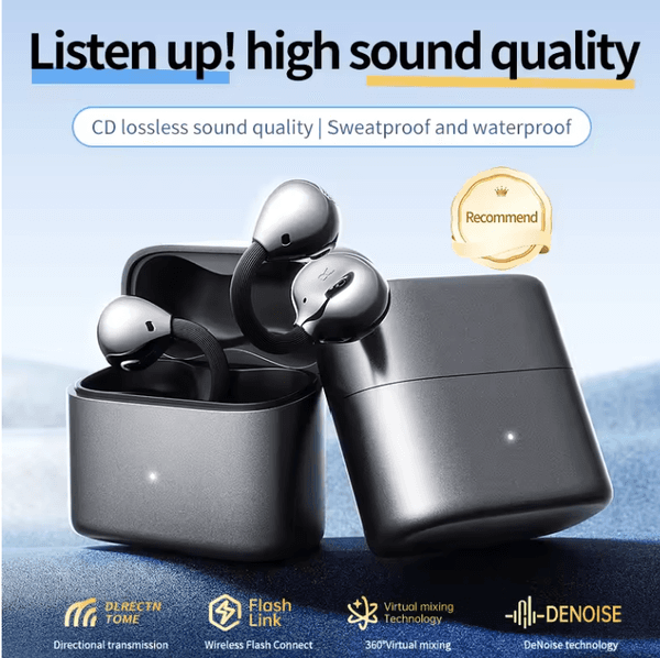 M173 Ear Clip Bluetooth Translation Earphones Open-style Wearing Light Weight Comfortable Wear Headsets Translator Headphone