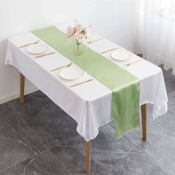 Elegant Satin Runner Luxury Tablecloth Decor for Coffee Table Wedding