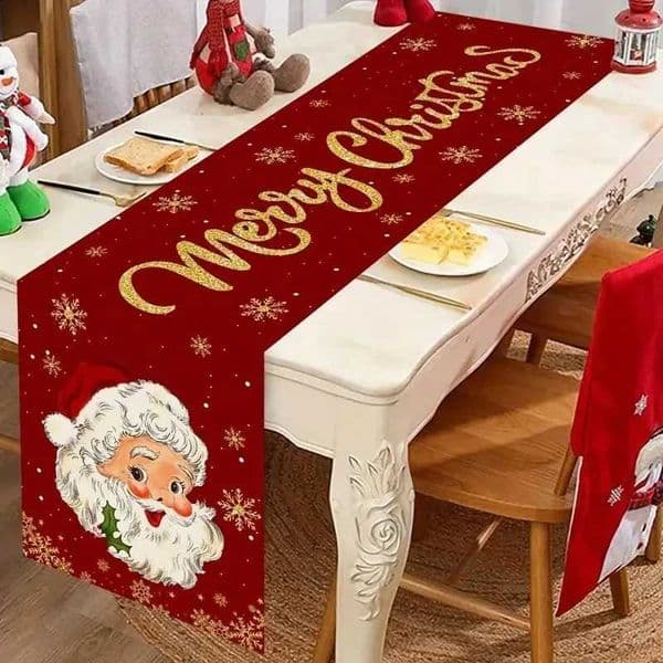 Christmas table flag printed table mat living room table indoor and outdoor festival decoration tablecloth L260616