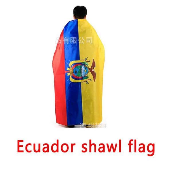 Ecuador 90x150cm shawl flag Polyester Ecuador Shoulder FLAG Indoor Outdoor Super Poly 2026 football 3x5 Feet Ecuador Flags L260616