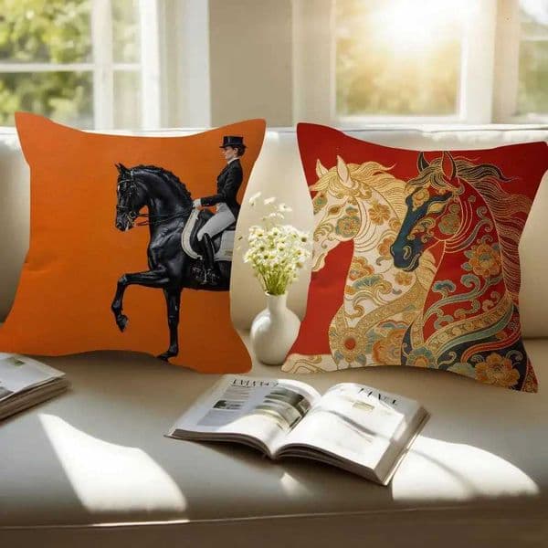 Printed horse Luxury low Gift He Off Decoration Bedro Sofa Car Cushion Cover case 45x45 J260616