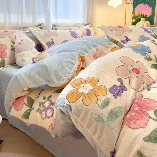 New 2025 High-weight Milk Velvet Duvet Cover Thickened Warm Quilt Covers for Autumn and Winter Skin-friendly Bedding D260616
