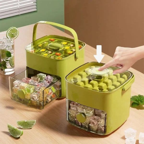 2026 48 Grid Ice Cube Mold Reusable Refrigerator Ice Maker One-touch Easy Release Homemade Ice Cube Tray Mold 260616