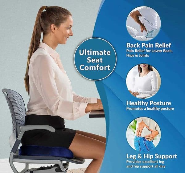 Gel Cushion Non-slip Gel and Memory Foam Coccyx Cushion Office Chair Cushion Car Cushion Sedentary Artifact C260616